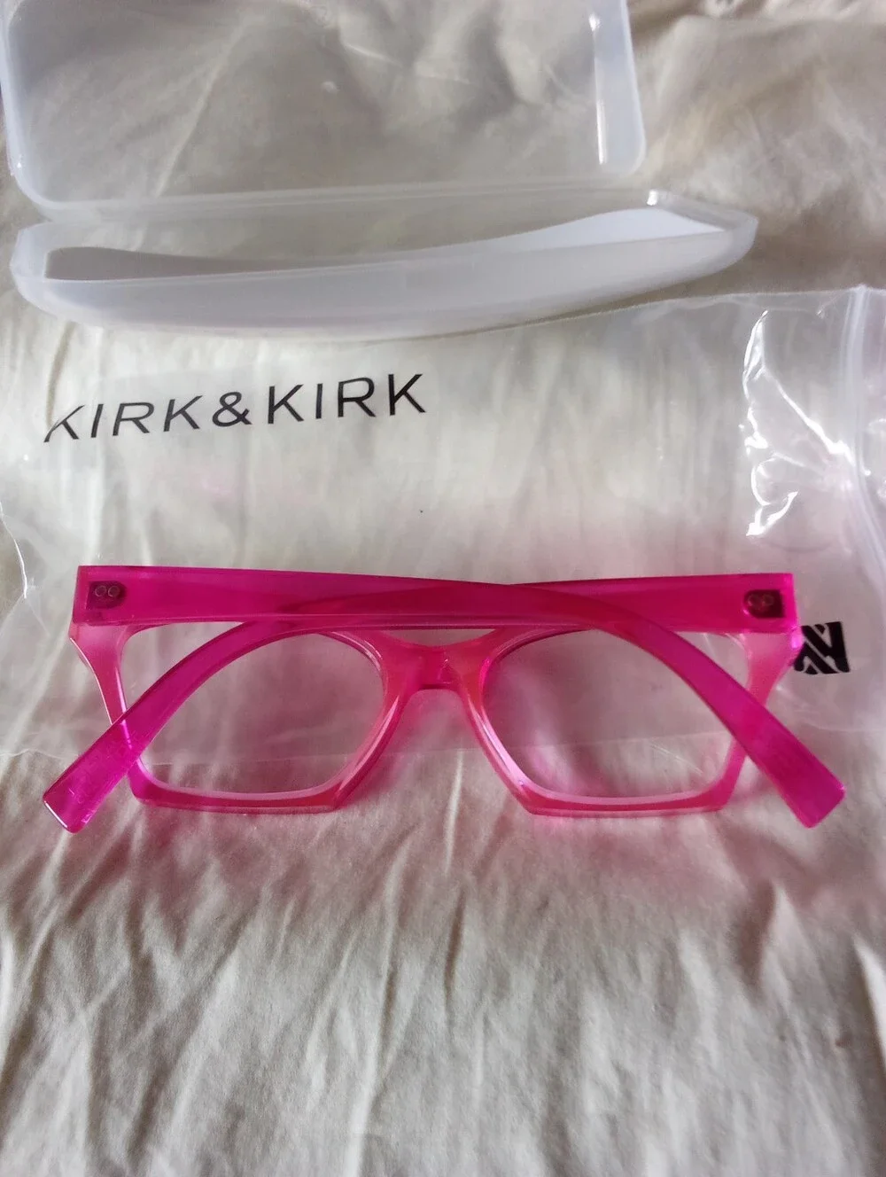 NEW Kirk & Kirk Jane K21 Fuchsia Cat Eye Eyeglasses 52mm